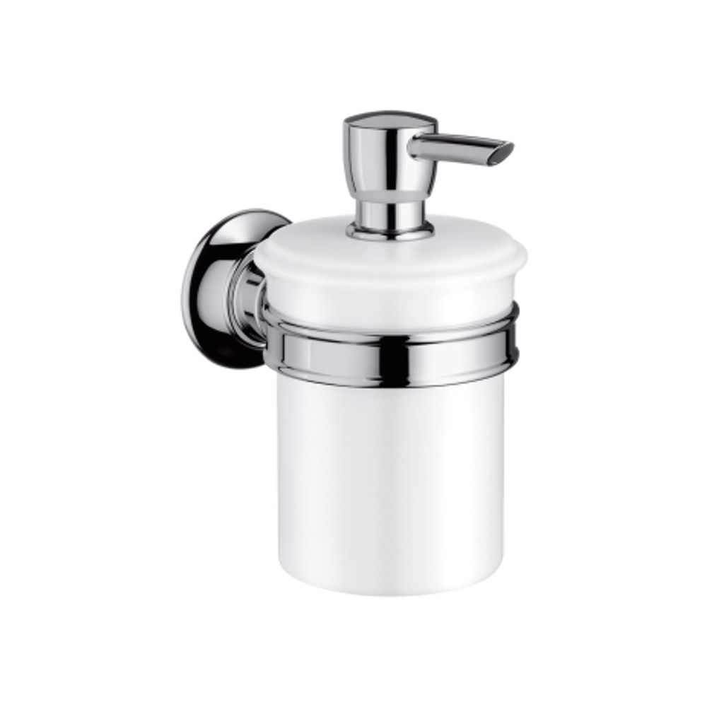 https://raleo.de:443/files/img/11eeea3367a7196092906bba4399b90c/size_l/AXOR-HG-Lotionspender-Axor-Montreux-brushed-nickel-42019820 gallery number 1